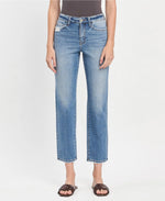 The "Lauren" High Rise Tapered Straight Jeans by Vervet Flying Monkey