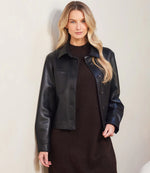 The "Faux Leather" Cropped Jacket