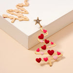 The "Hearts Christmas Tree" Earrings