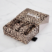 The "Leopard" Silk Skinny Scrunchies by Blissy