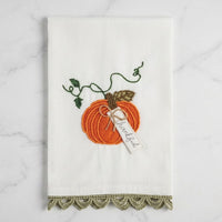 The "Fall" Embroidered Decorative Towel
