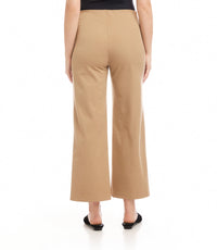 The “Camel” Cropped Wide Leg Pintuck Pant