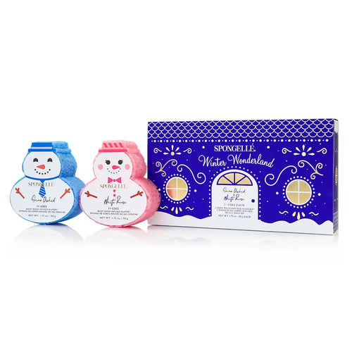 The "Winter Wonderland" Spongelle Holiday Snowman Gift Set
