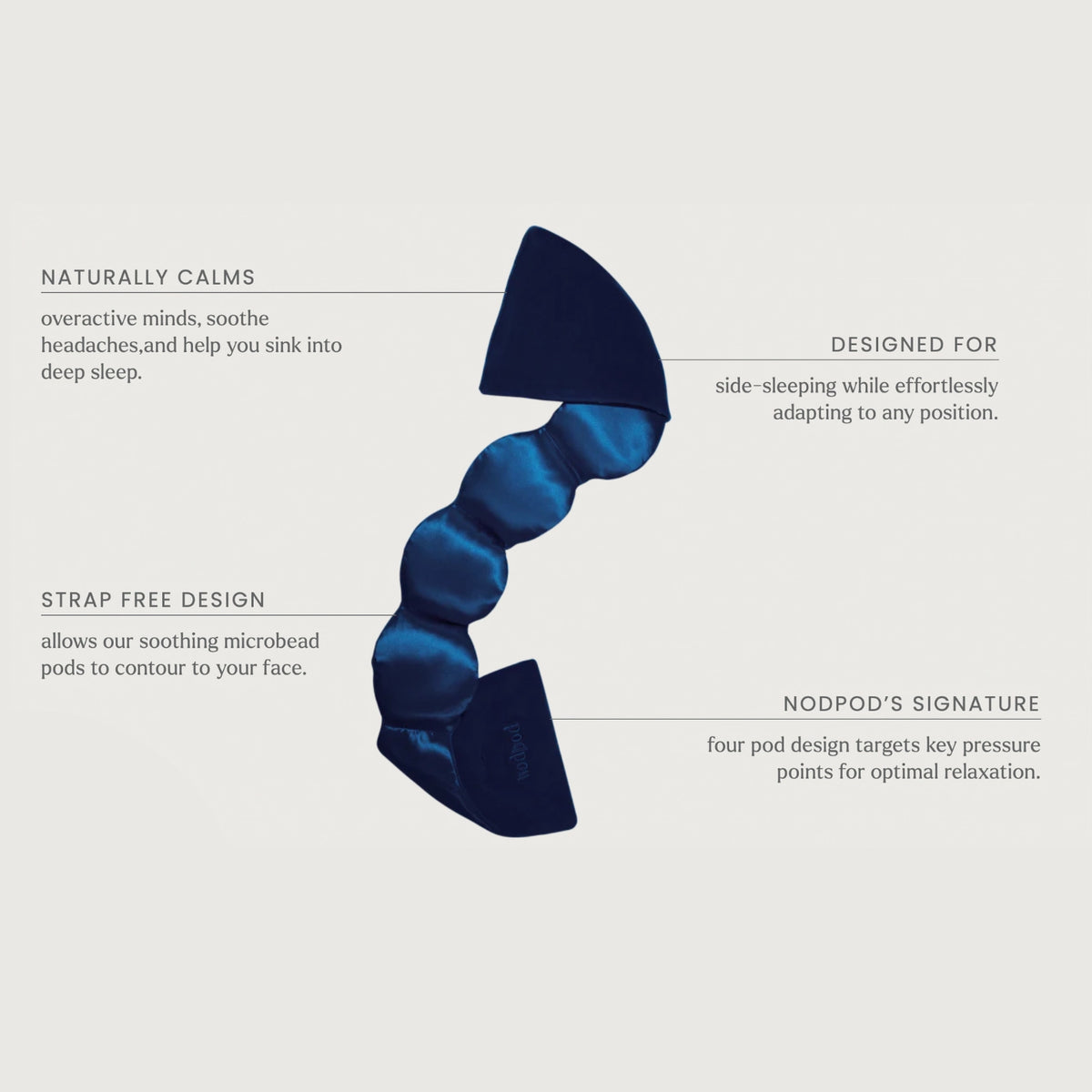 The "Silk Weighted Sleep Mask" by nodpod