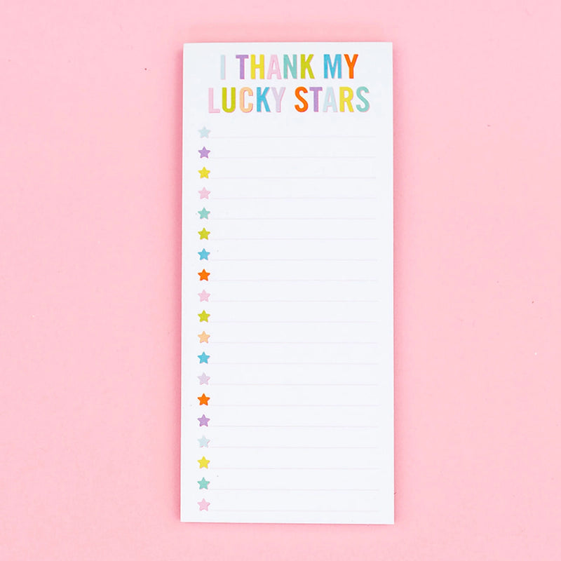 The "I Thank My Lucky Stars" List Pad