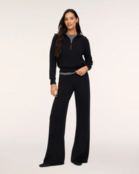The "Very Black" SPANX AirEssentials® Half Zip by SPANX