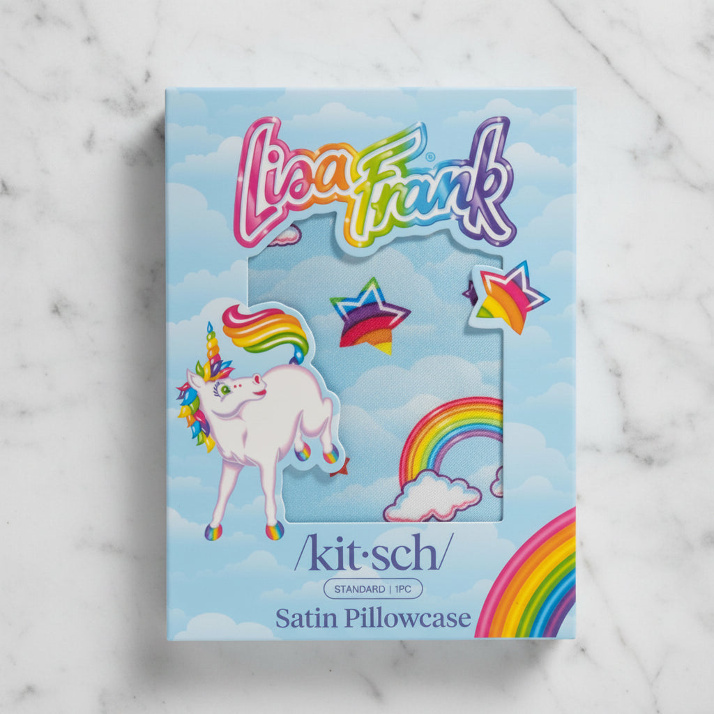 The "Lisa Frank X Kitsch" Satin Pillowcase