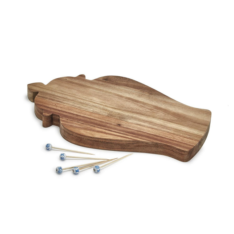 The "Ginger Jar" Serving Board and Cocktail Picks Set