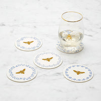 The "Bee & Blooms" Coasters