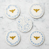 The "Bee & Blooms" Coasters