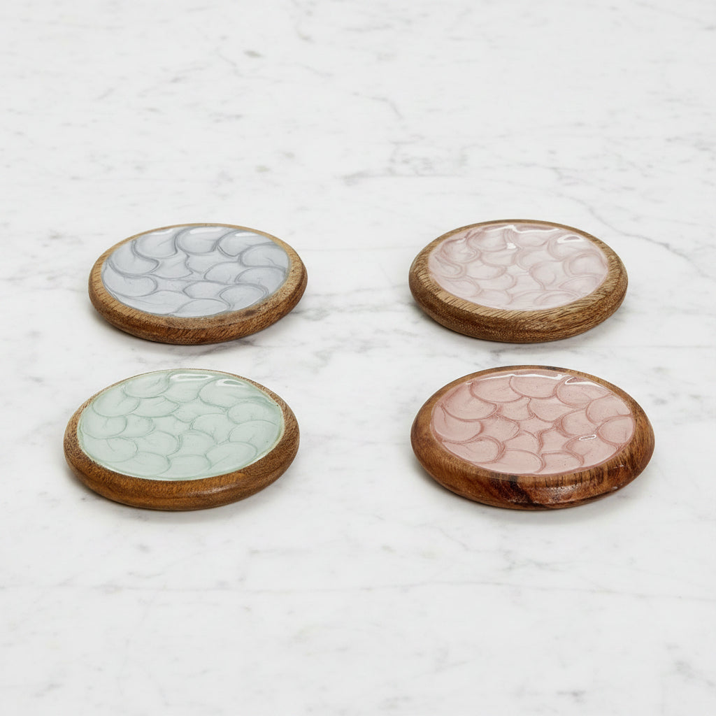 The "Shimmering" Handcrafted Coasters