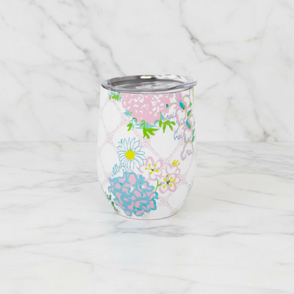 The "Lilly Garden" Insulated Stemless Tumbler by Lilly Pulitzer
