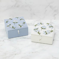The "Hydrangea" Beaded Small Jewelry Box