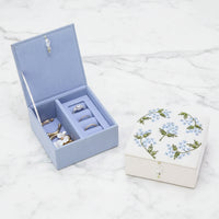 The "Hydrangea" Beaded Small Jewelry Box