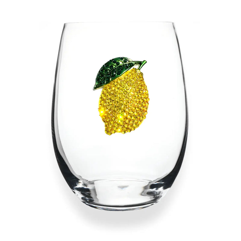 The "Lemon" Stemless Wine Glass