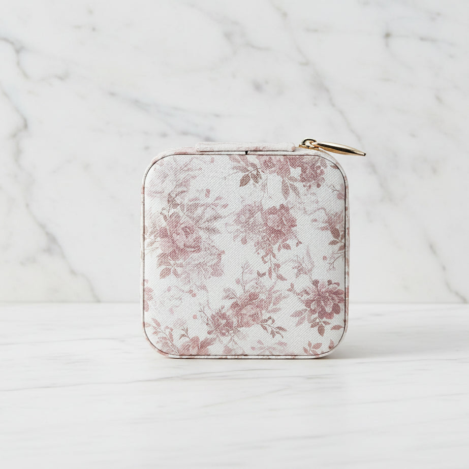 The "Floral" Travel Jewelry Case