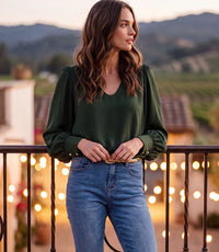 The "Pine" Puff Sleeve