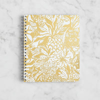 The "Safari Sangria Gold" Large Notebook by Lilly Pulitzer