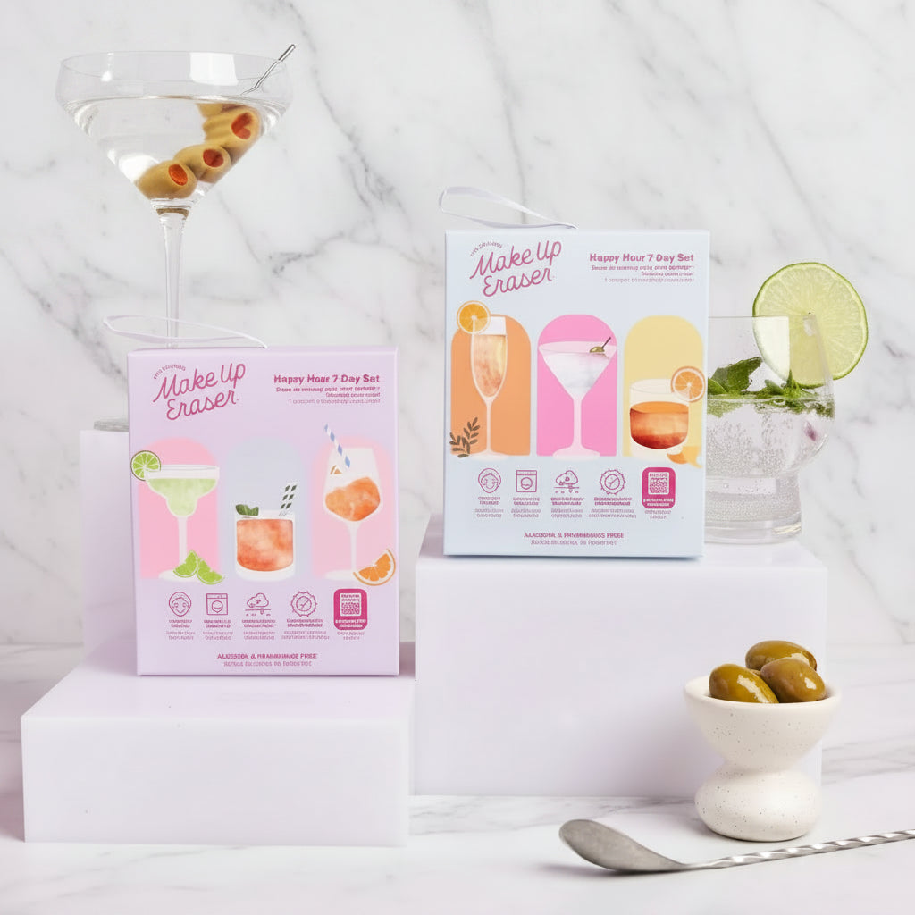 The "Happy Hour 14-Day Gift Set" Makeup Eraser