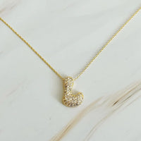 The "Crystal Bubble" Initial Necklace