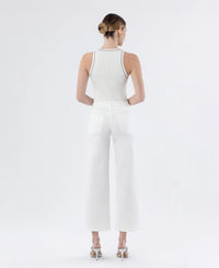 The "Olivia" Mid Rise Ankle Wide Leg Jeans by Vervet Flying Monkey