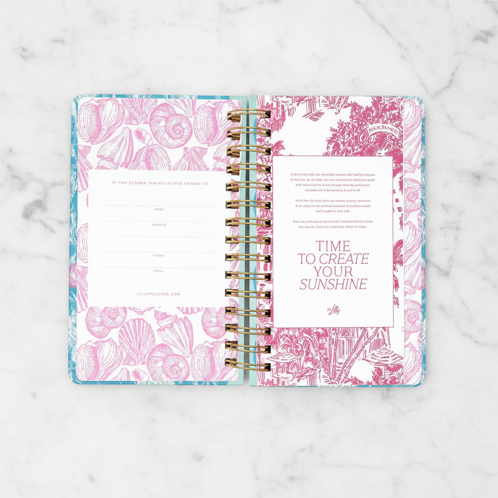 The "Medium 17 Month Agenda" by Lilly Pulitzer