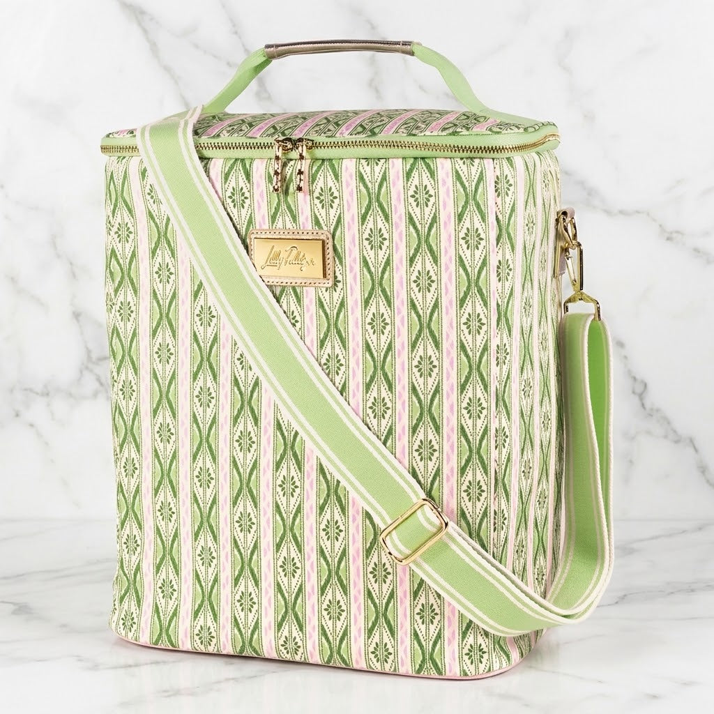 The "Ikat Stripe" Wine Carrier by Lilly Pulitzer