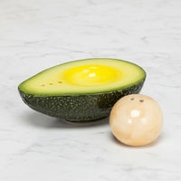 The "Avocado & Pit" Salt & Pepper Shakers
