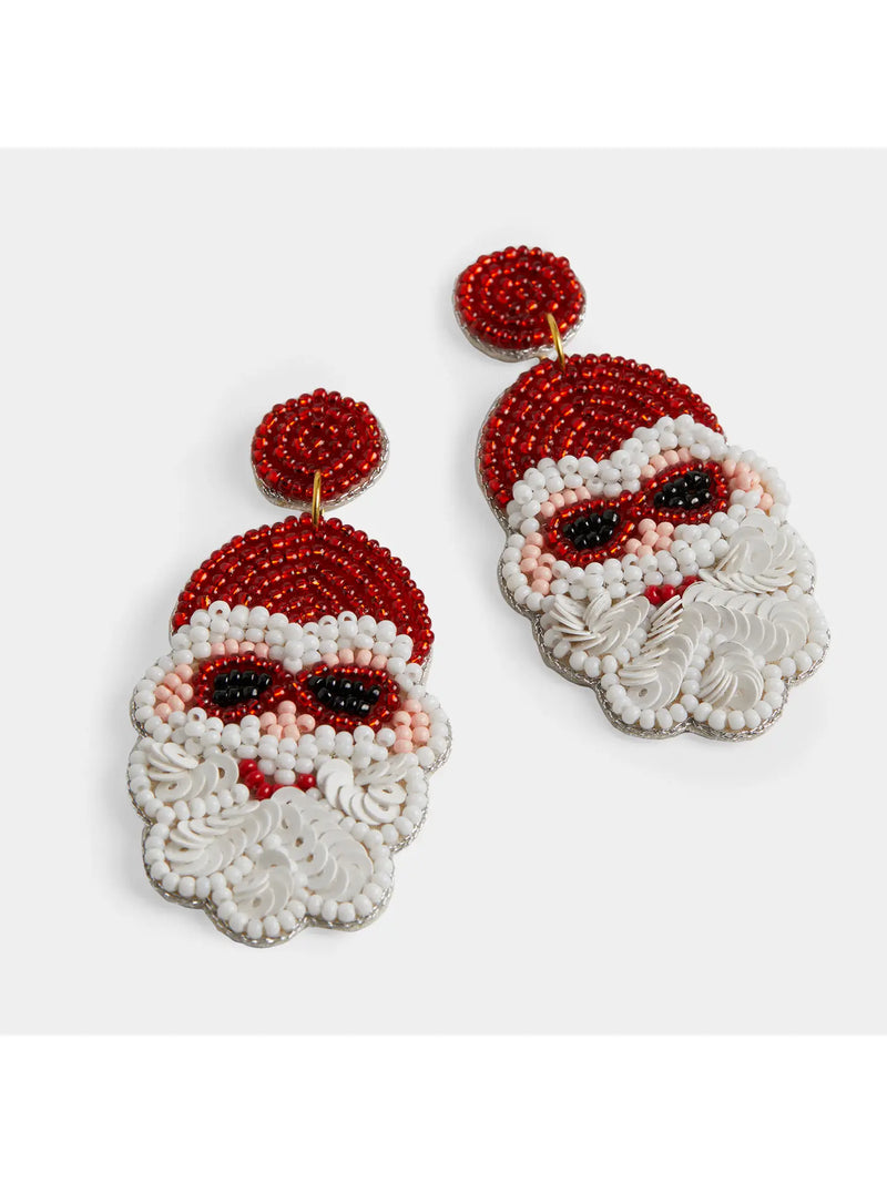 The "Cool Santa" Beaded Earrings