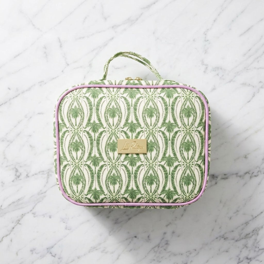 The "Palm Stripe" Toiletry Case by Lilly Pulitzer