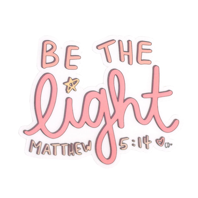 The "Be the Light" Sticker