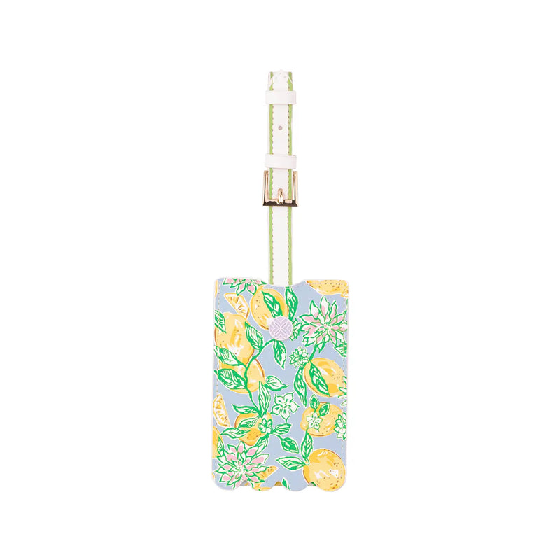 The "Make Lemonade" Luggage Tag by Lilly Pulitzer