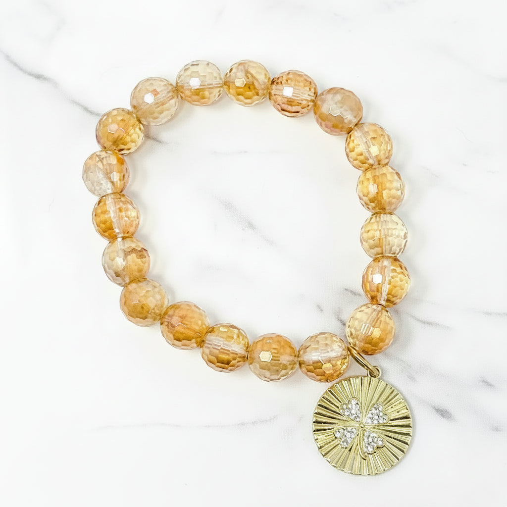 The "Golden 4 Leaf Clover" Bracelet