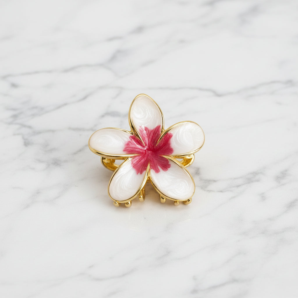 The "Floral Enamel" Hair Clip