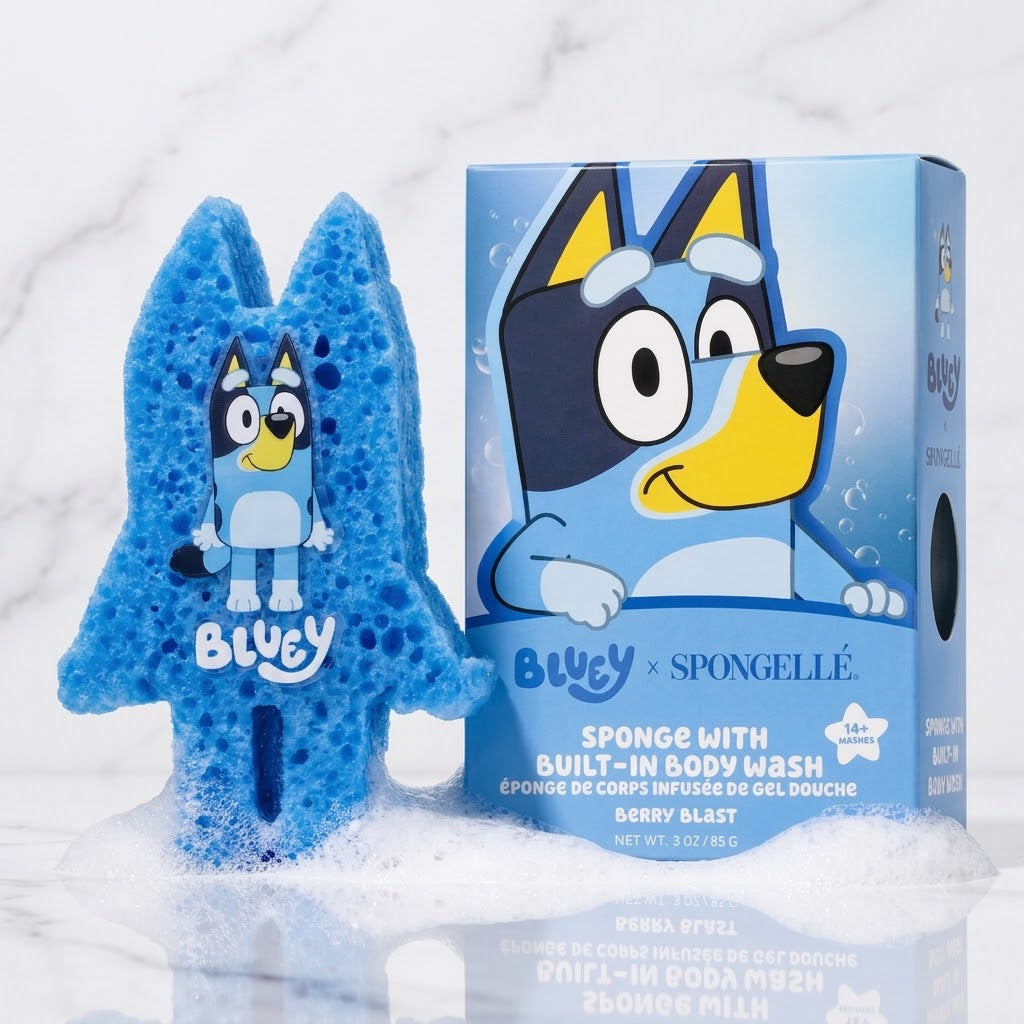 The "Bluey X Spongellé" Body Wash Infused Buffer