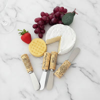 The "Wine Cork" Cheese Spreader Set