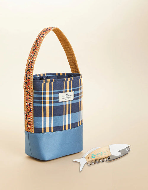 The "Kalalanta Plaid" Double Wine Caddy by Spartina 449