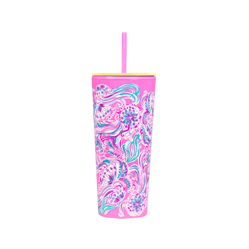 The "Tumbler with Straw" by Lilly Pulitzer