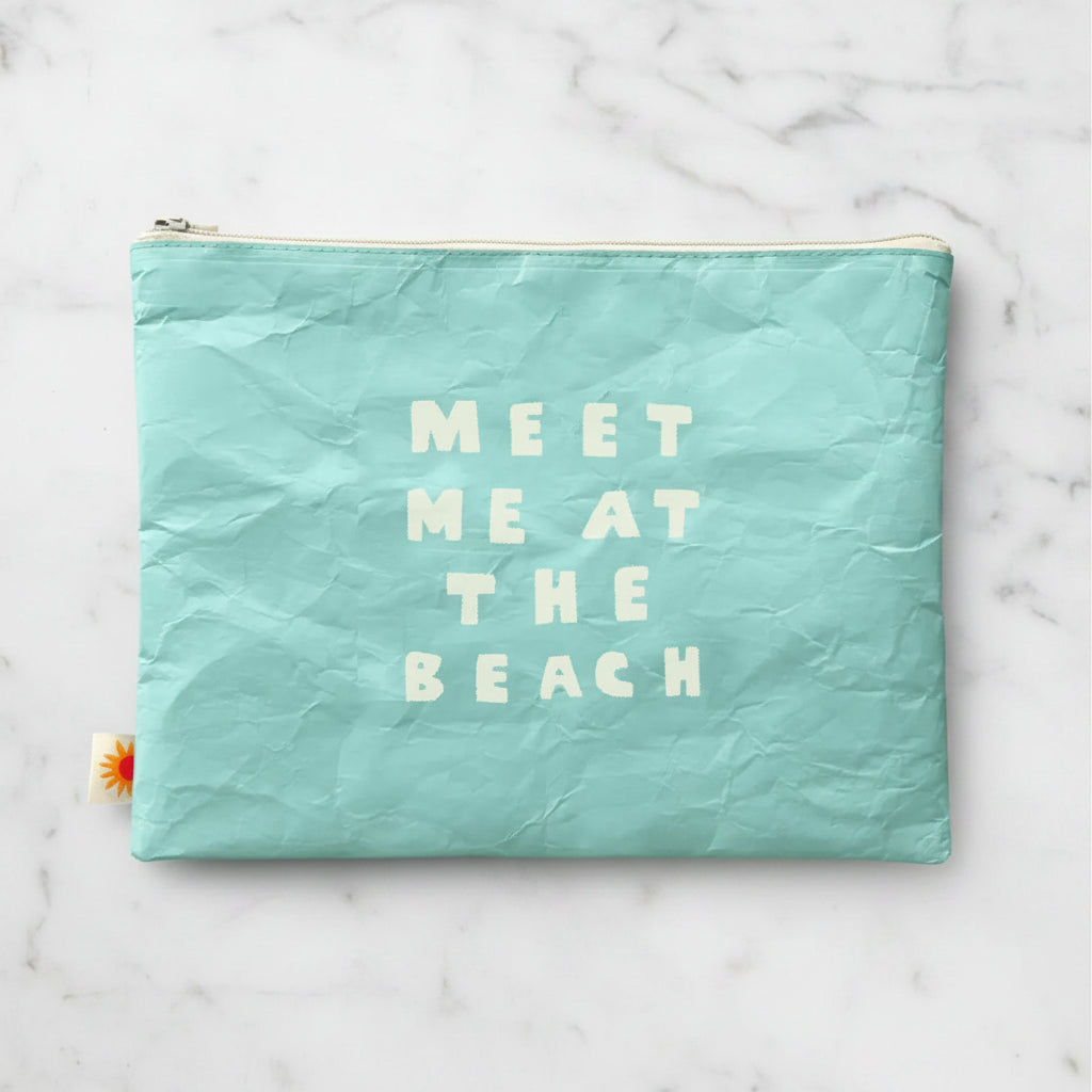 The "Meet Me at the Beach" Water Resistant Pouch