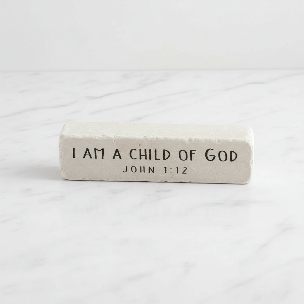 The "Quarter Block" Scripture Stone Art