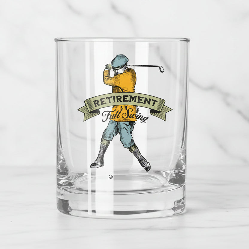 The "Retirement is in Full Swing" Glass