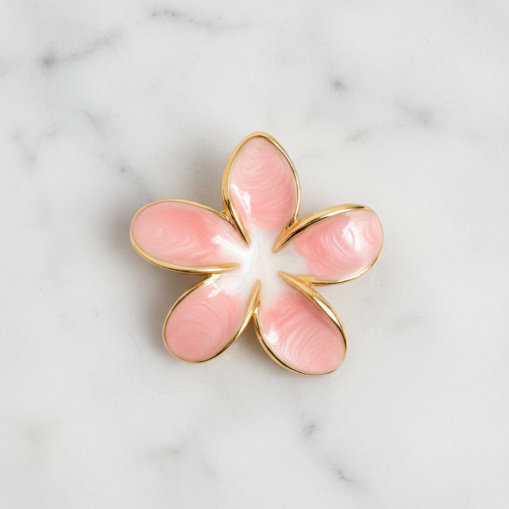 The "Floral Enamel" Hair Clip
