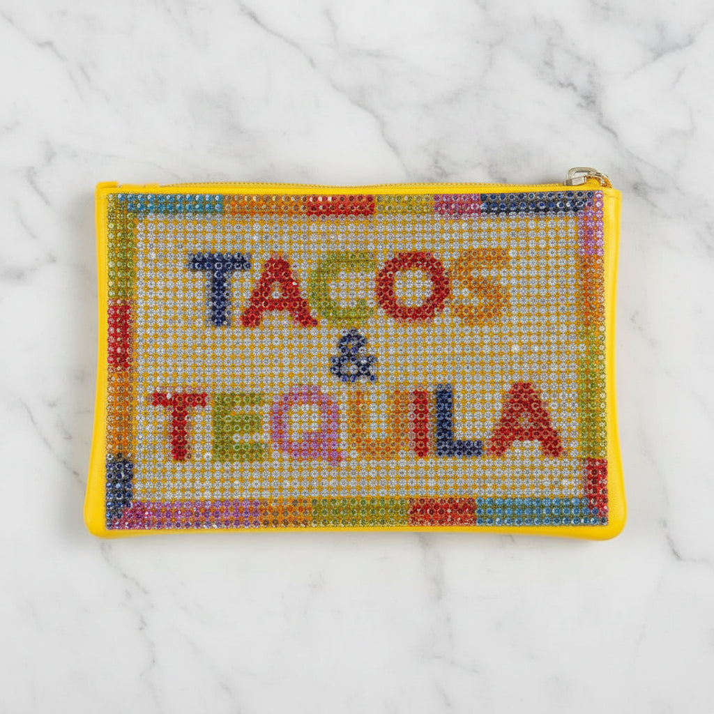 The "Tacos and Tequila" Pave Pouch