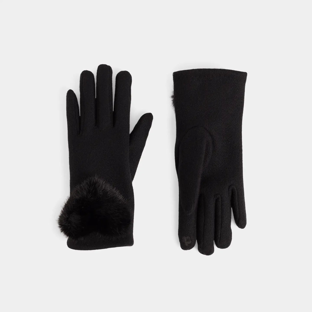 The "Heart Pom" Touchscreen Gloves