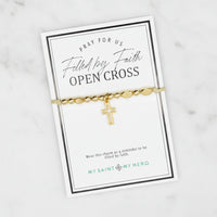 The "Open Cross" Little Saints Bracelet by My Saint My Hero