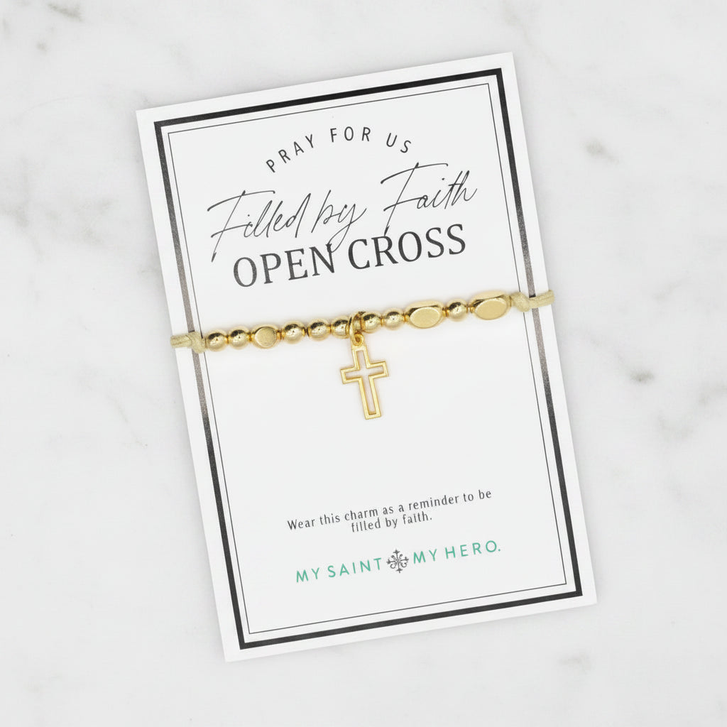 The "Open Cross" Little Saints Bracelet by My Saint My Hero