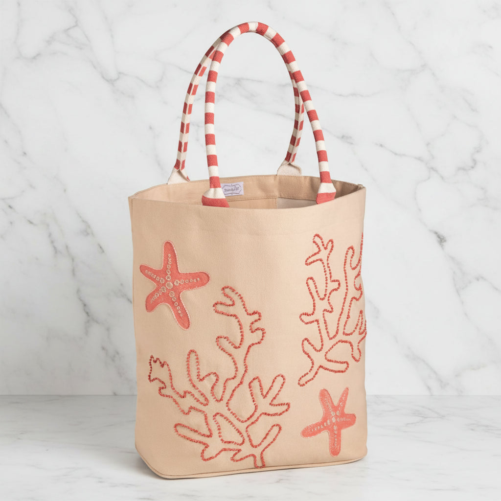 The "Beaded Coastal" Tote