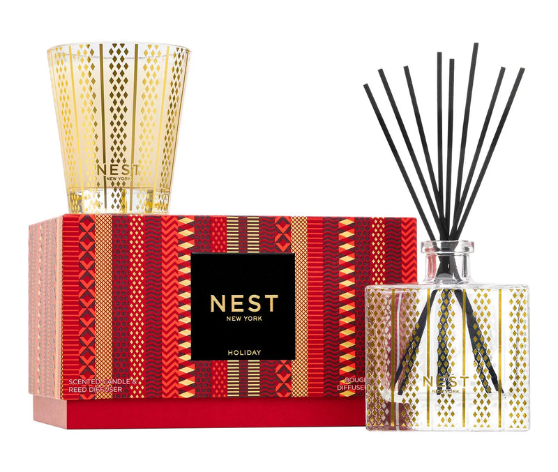The "Holiday" Classic Candle & Diffuser Set by NEST New York