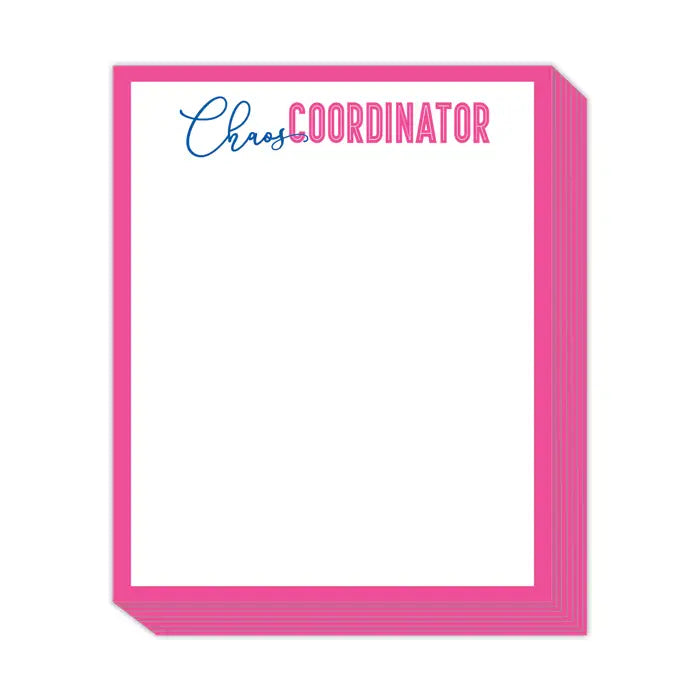 The "Chaos Coordinator" Notepad