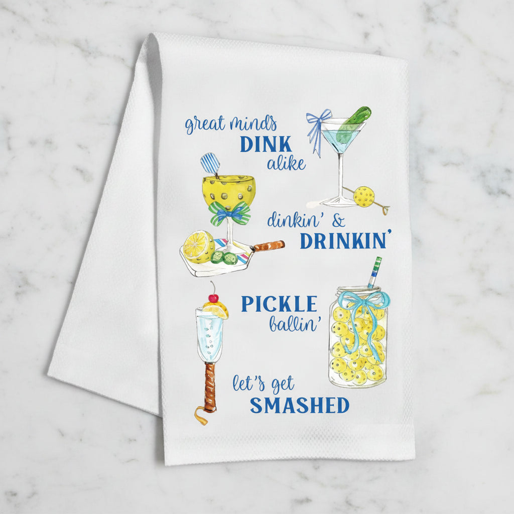 The "Pickleball Cocktails" Decorative Towel